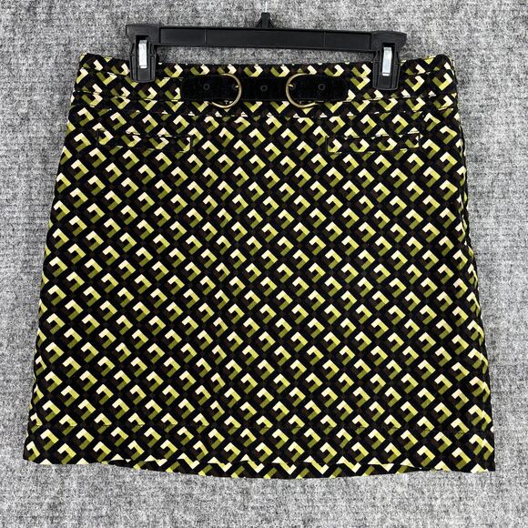 LOFT SKIRT WOMENS 6 GREEN CORDUROY‎ MINI SHORT CAREER PROFESSIONAL CASUAL COTTON - Picture 1 of 12